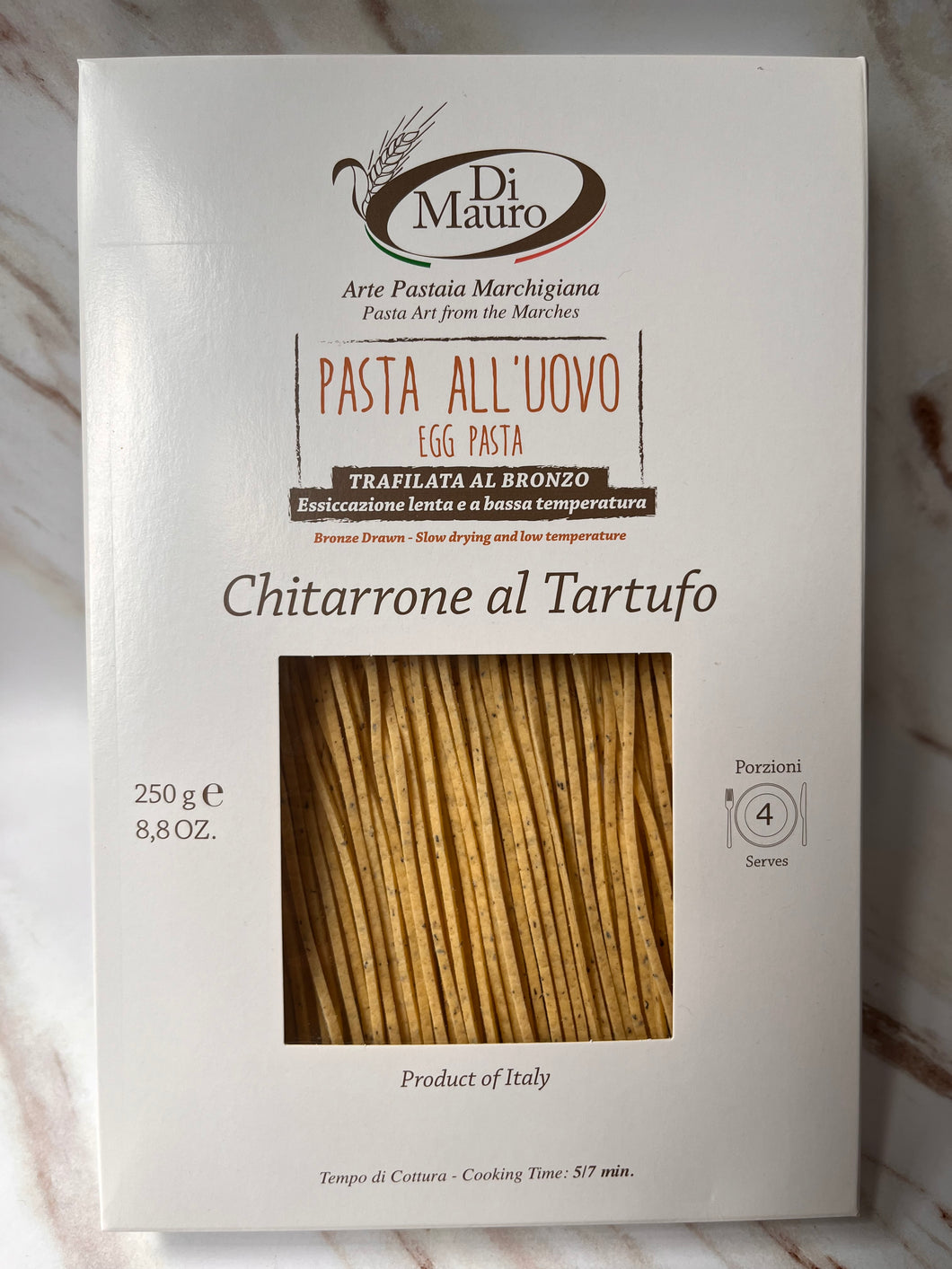 【蛋35%】Chitarrone al Tartufo 黑松露 · 幼麵 [ 250g 7mins 🍄‍🟫3%黑松露 ]